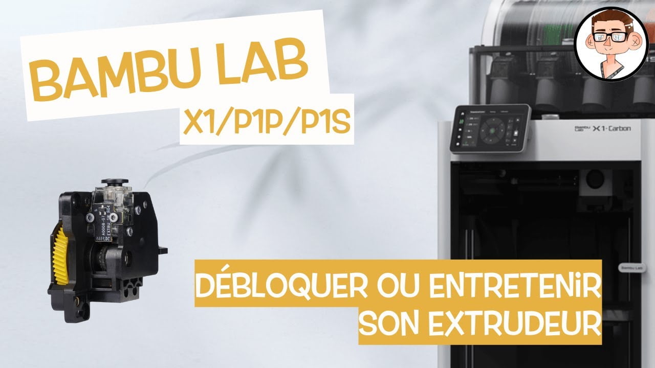 Unlock, maintain and replace the extruder