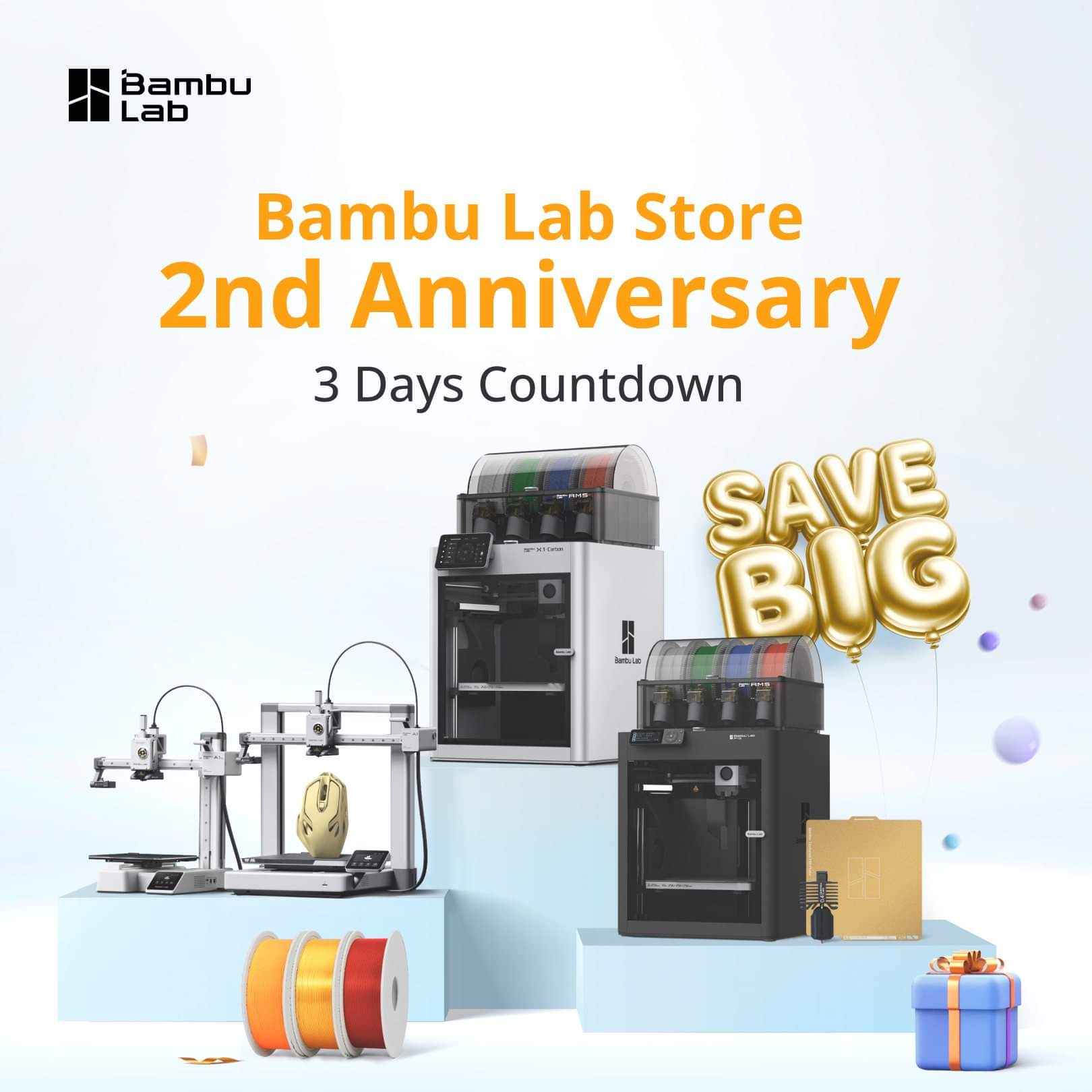 Promotions of the 2 years of Bambu Lab