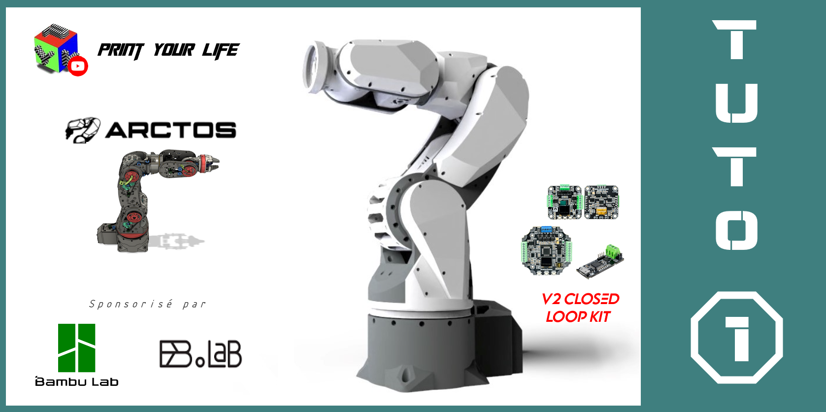 Stepped in step of the Arctos Robotics project